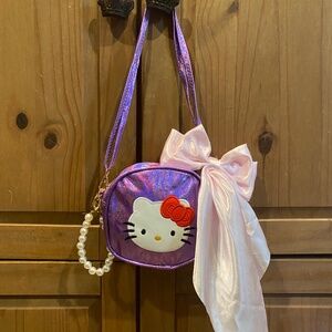 Hello Kitty Metallic Purple Purse